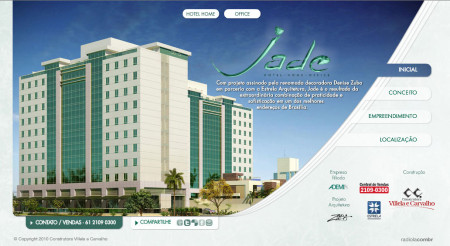 Webdesign done at Radiola Design & Publicidade for Jade Home & Office Building.
